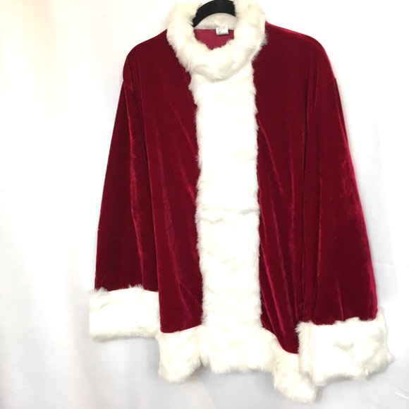Halco Santa Claus Professional 6 Pc Velveteen Costume  #6591 + #6596 NWOT - Picture 5 of 12